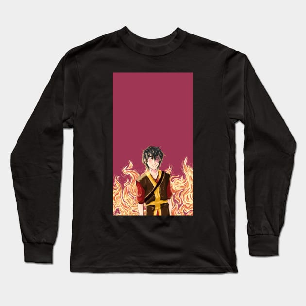 Zuko Smiling Long Sleeve T-Shirt by Sophprano